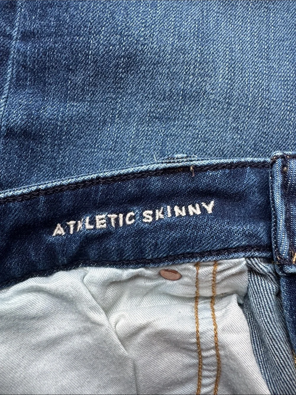 American Eagle Outfitters Men's Dark Blue Skinny Jeans